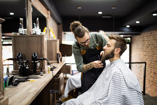 Barber Shop Stock Photo - Download Image Now - Barber Shop, Hair